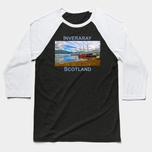 Inveraray, Scotland. Vital Spark, Scottish landscape art Baseball T-Shirt